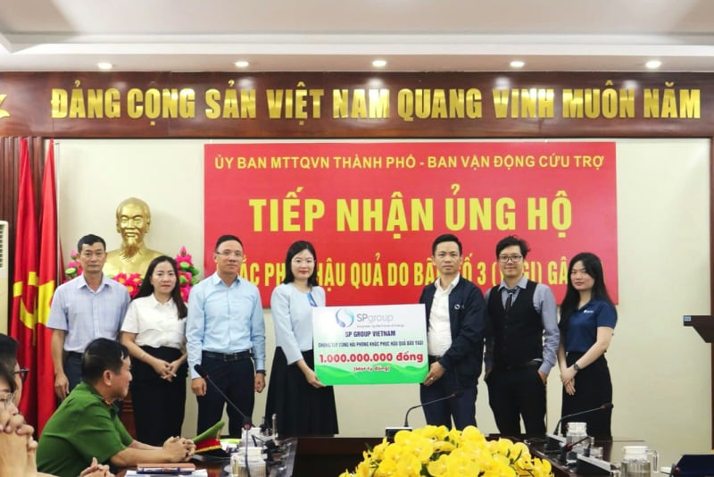 Tập đoàn SP Group đóng góp 1 tỷ đồng để hỗ trợ các gia đình bị ảnh hưởng do cơn bão Yagi.