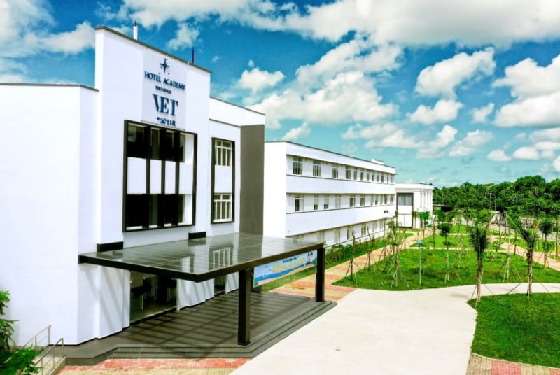 Khuôn viên Học viện Hotel Academy Việt Nam tại Phú Quốc.