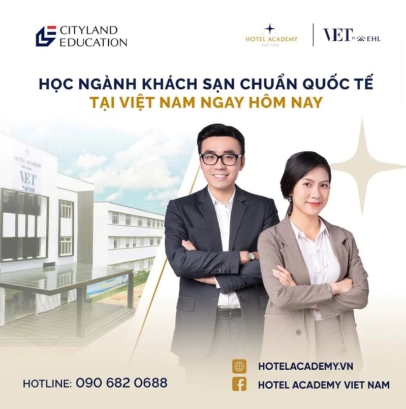 Chương trình học tại Hotel Academy Việt Nam được thiết kế theo chuẩn trường EHL Thụy Sĩ.