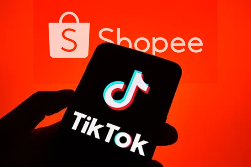 TikTok Shop đang tăng tốc rượt đuổi để giành giật từng % thị phần từ Shopee. Ảnh: T.L.