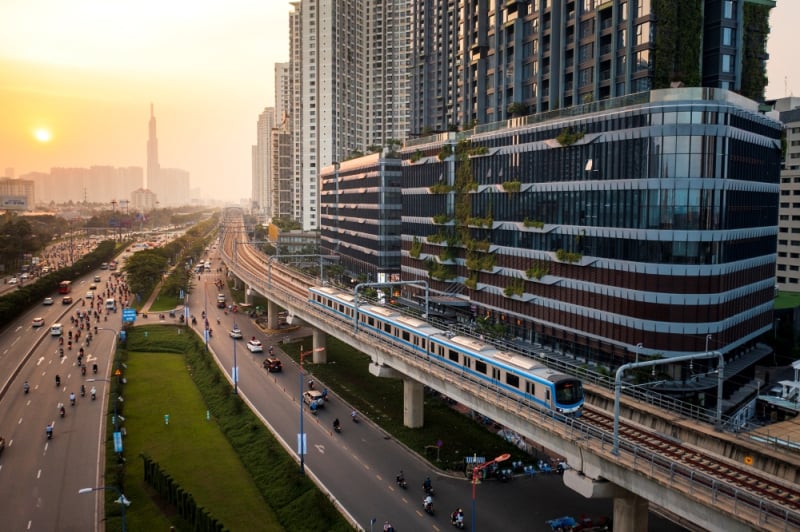 Tuyến metro số 1 tạo cú huých cho các dự án bất động sản dọc tuyến hạ tầng này