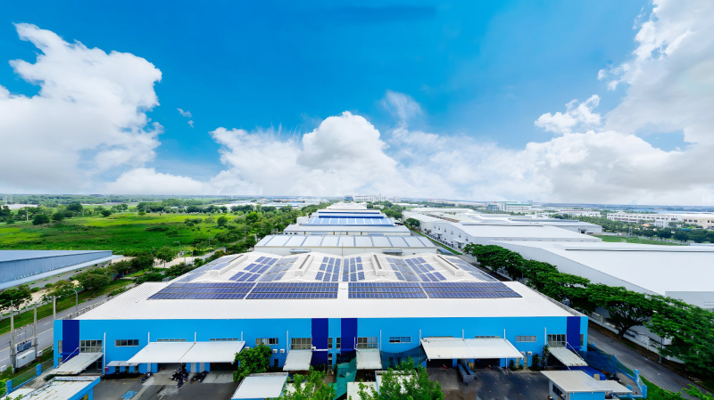 Khu công nghiệp Thành Thành Công (Tây Ninh) đạt tỷ lệ lấp đầy hơn 95%, diện tích xanh chiếm 25% tổng khu vực.
