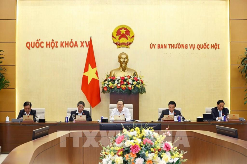 Chủ tịch Quốc hội Trần Thanh Mẫn phát biểu. Ảnh: Doãn Tấn - TTXVN*Rút ngắn trình tự, thủ tục, đẩy nhanh tiến độ các dự án đường sắt