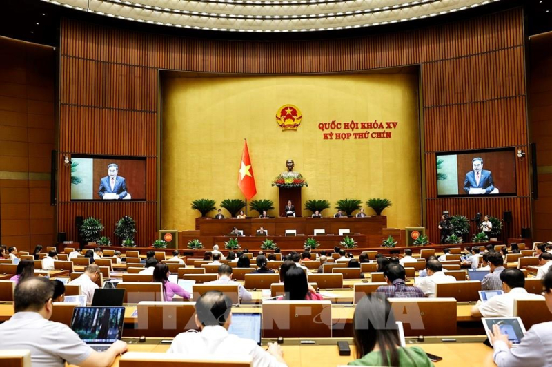 Chủ tịch Quốc hội Trần Thanh Mẫn phát biểu. Ảnh: Doãn Tấn - TTXVN