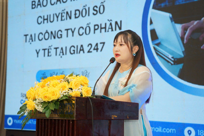 Bà Nguyễn Ngọc Lan Đình, Chủ tịch HĐQT Công ty Cổ phần Y tế tại gia 247