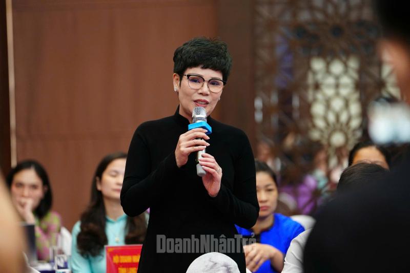 Nhiều tâm tư được bà Bùi Thị Bích Đào gửi gắm tại Phiên đối thoại.