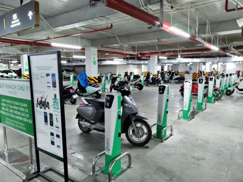 Hệ thống sạc xe máy điện VinFast