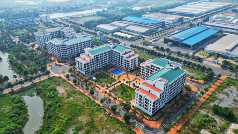 Dự án nhà ở cho công nhân tại khu công nghiệp Đồng Văn 4 (Ninh Bình). Ảnh tư liệu: Tuấn Anh/TTXVN