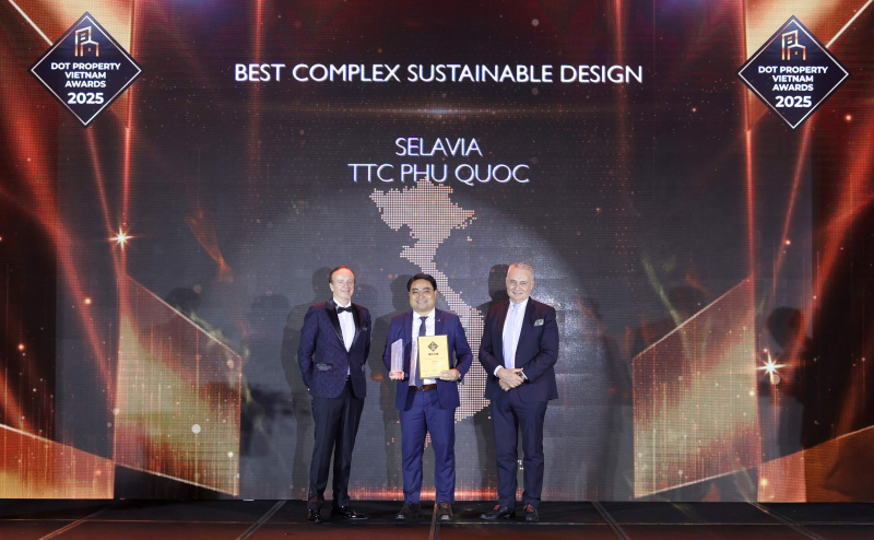 Selavia và TTC Phú Quốc vinh dự được vinh danh tại hạng mục giải thưởng “Best Complex Sustainable Design Vietnam 2025”