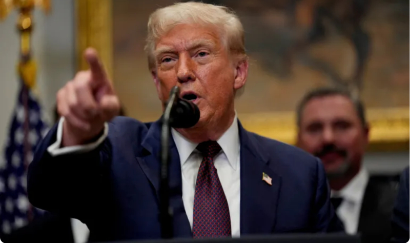 Tổng thống Hoa Kỳ Donald Trump phát biểu tại Phòng Roosevelt tại Nhà Trắng, ở Washington, DC, ngày 31/7/2025. Ảnh: Reuters