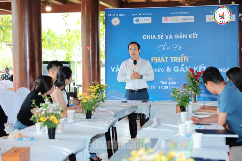 Ông Lê Nguyễn Hồng Phương, Chủ tịch TCC Club phát biểu.
