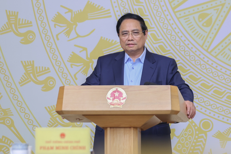 Thủ tướng Phạm Minh Chính chủ trì Phiên họp lần thứ nhất của Ban Chỉ đạo quốc gia triển khai Nghị quyết số 68-NQ/TW của Bộ Chính trị về phát triển kinh tế tư nhân - Ảnh: VGP