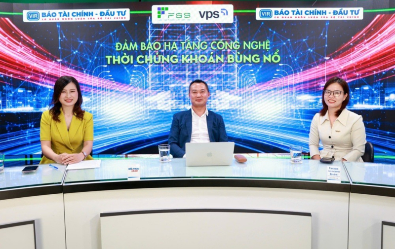Toạ đàm “Đảm bảo hạ tầng công nghệ thời chứng khoán bùng nổ”, thuộc chuỗi Chương trình “Đổi mới sáng tạo - Đòn bẩy cho kỷ nguyên mới”.