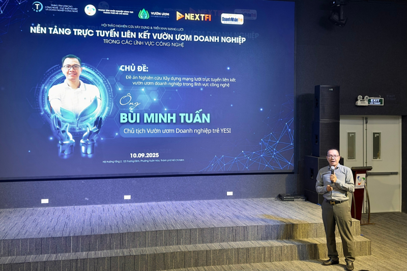 Ông Bùi Minh Tuấn - Chủ tịch Vườn ươm Khởi nghiệp Doanh nhân trẻ (YESI)