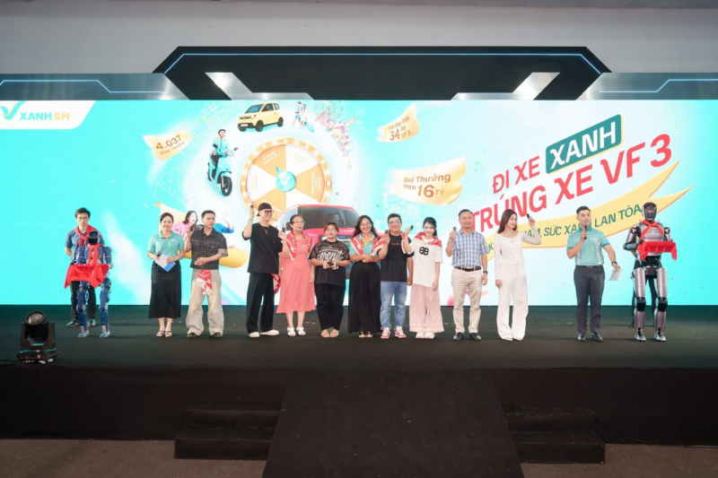 Phiên quay số cuối cùng của chương trình “Hào khí Việt Nam – Sức xanh lan tỏa” diễn ra tại Trung tâm Triển lãm Việt Nam VEC (Đông Anh, Hà Nội)