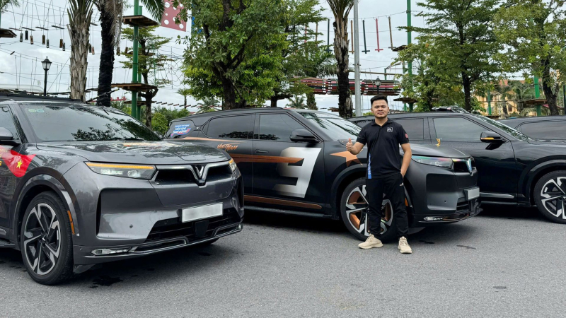 Anh Phạm Đức Giang (Hưng Yên) quyết định chuyển sang xe điện để tiết kiệm chi phí nhiên liệu.