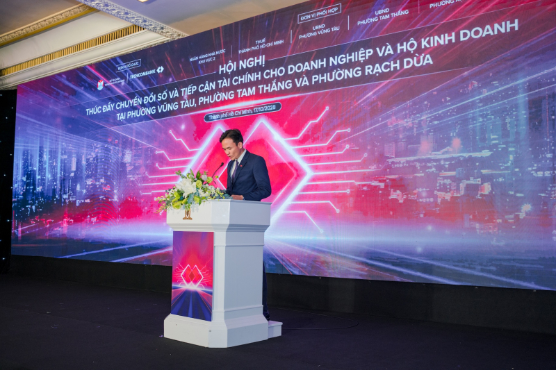 Ông Bùi Ngọc Nam – Giám đốc Vùng, Ngân hàng Techcombank, phát biểu tại sự kiện