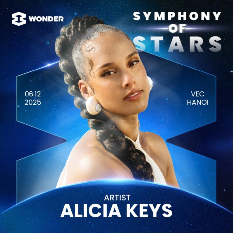 Ngôi sao chính của đại nhạc hội là Alicia Keys