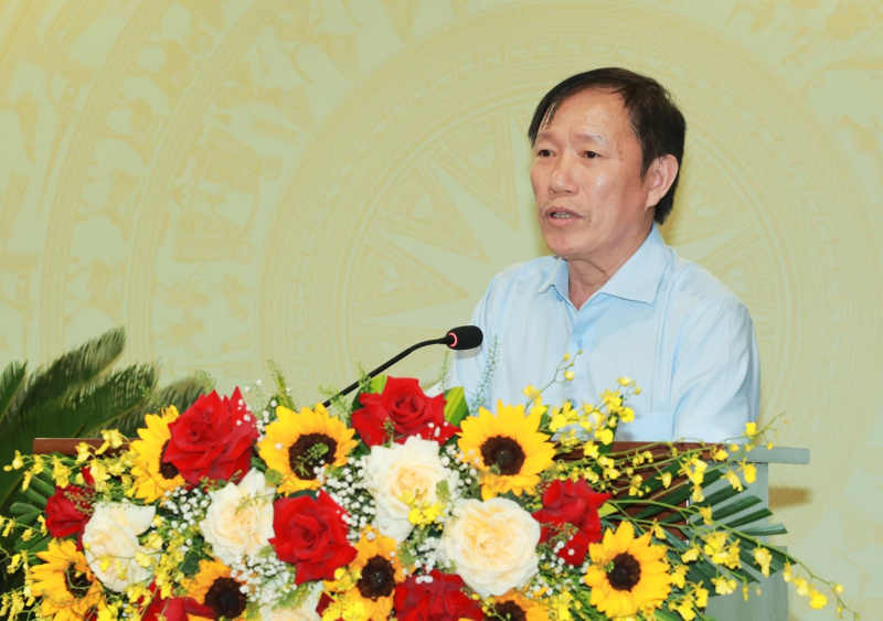 Ông Nguyễn Minh Thái, Phó Ban Tuyên giáo và Dân vận Tỉnh ủy tiếp nhận thông tin báo chí và định hướng thông tin, tuyên truyền báo chí trong quý II/2026