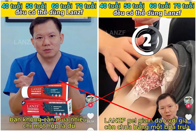 Bác sĩ Thịnh bị sử dụng hình ảnh trái phép để quảng cáo sản phẩm. Ảnh: Internet