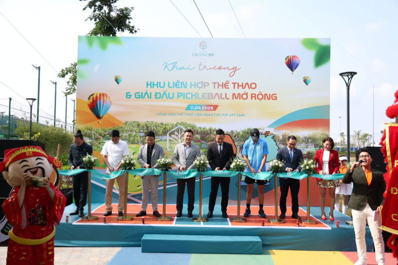 The Pop Art Park (4,3ha) đã hoàn thiện, trở thành nơi tổ chức các giải đấu hấp dẫn dành cho cư dân Vinhomes Green City