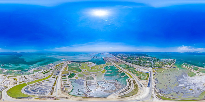 Từ bãi lầy mênh mông, siêu đô thị Vinhomes Green Paradise Cần Giờ đã hiện ra rõ nét chỉ sau 1 năm khởi công