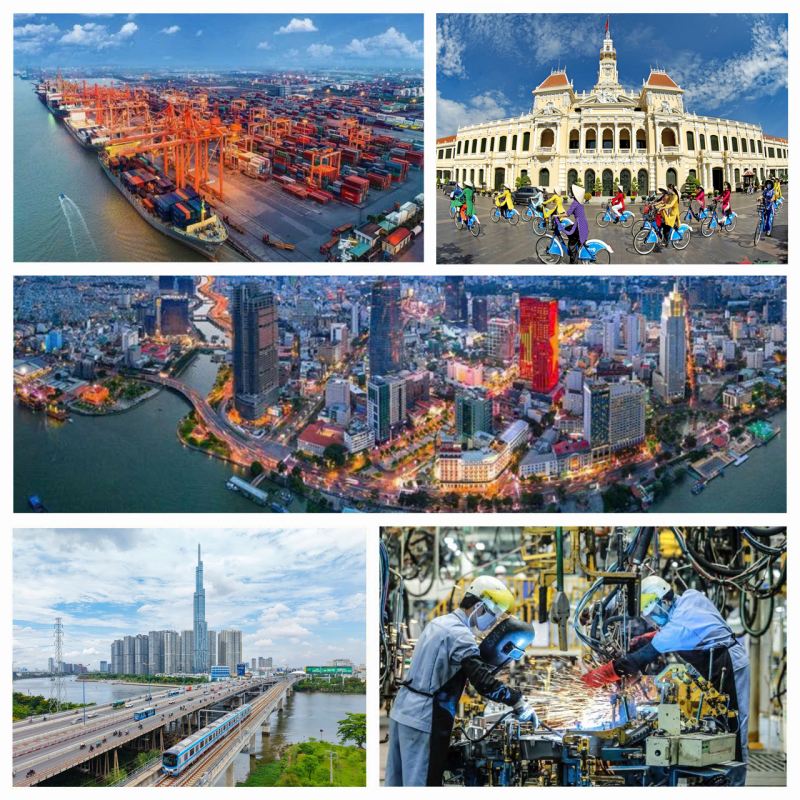 Một siêu đô thị năng động đã hình thành-một cực tăng trưởng hàng đầu, một trung tâm kinh tế năng động bậc nhất, nơi hội tụ các dòng chảy kinh tế, tài chính và đổi mới sáng tạo, và là đầu mối kết nối Việt Nam với khu vực và thế giới.