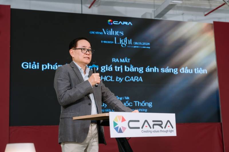 Ông Nguyễn Quốc Thống, Chủ tịch Hội đồng quản trị CARA Lighting Solution tại sự kiện 