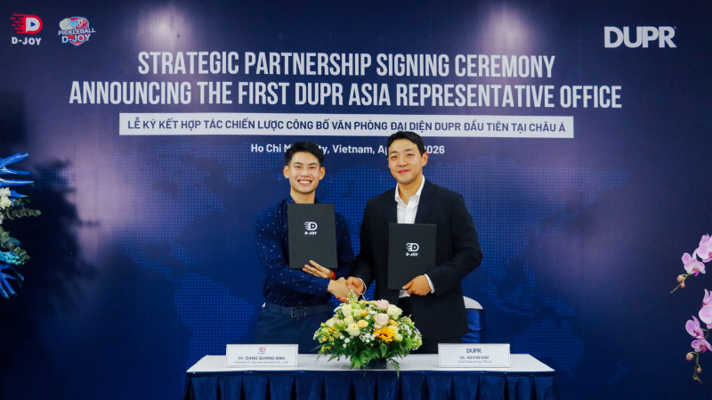 DUPR chọn Việt Nam làm nơi đặt trụ sở đầu tiên tại châu Á, thông qua sự kết nối và năng lực tổ chức vượt trội của D-Joy.  