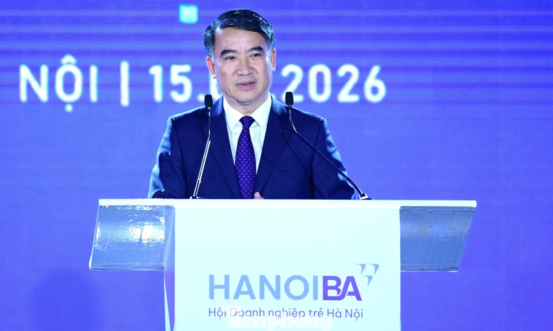 Ông Nguyễn Xuân Lưu - Phó Chủ tịch UBND TP Hà Nội phát biểu tại Đại hội