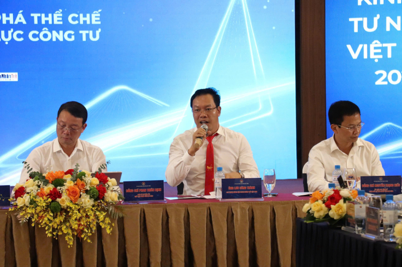 Ông Lưu Công Thành, Phó Chủ tịch Hội Doanh nhân trẻ Việt Nam phát biểu tại sự kiện