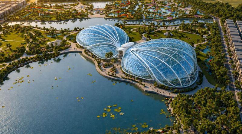 Vườn hoa nhà kính cánh bướm sẽ lớn hơn cả Flower Dome (Singapore) - vườn hoa nhà kính lớn nhất thế giới hiện nay