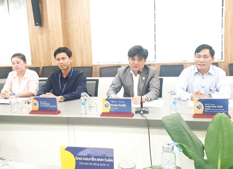 TS.Phan Phiến, Hiệu trưởng UKH chia sẻ sự tin tưởng vào chương trình hợp tác với GTO đồng hành, gắn kết cùng sự phát triển chung
