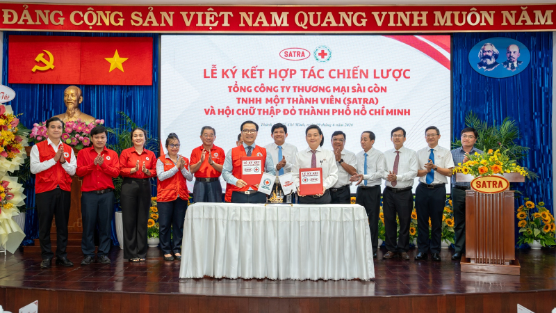 SATRA và Hội Chữ thập đỏ TP.HCM ký kết hợp tác chiến lược
