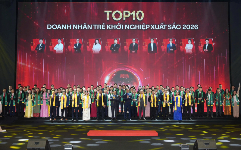 TOP 10 Doanh nhân trẻ khởi nghiệp xuất sắc 2026
