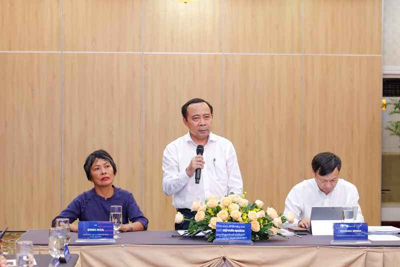Bộ trưởng Bộ Khoa học và Công nghệ Vũ Hải Quân phát biểu tại toạ đàm
