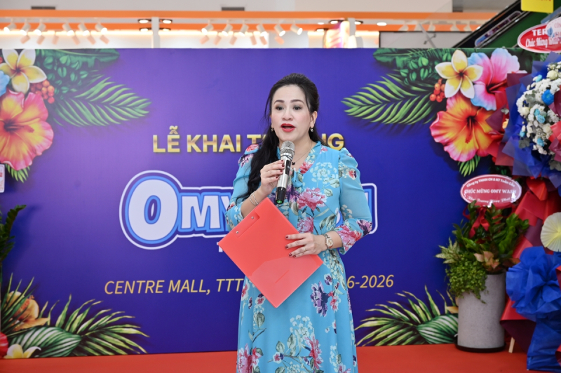 Bà Ô Mỹ Phương – Giám đốc Công ty OMP Alliance phát biểu tại sự kiện