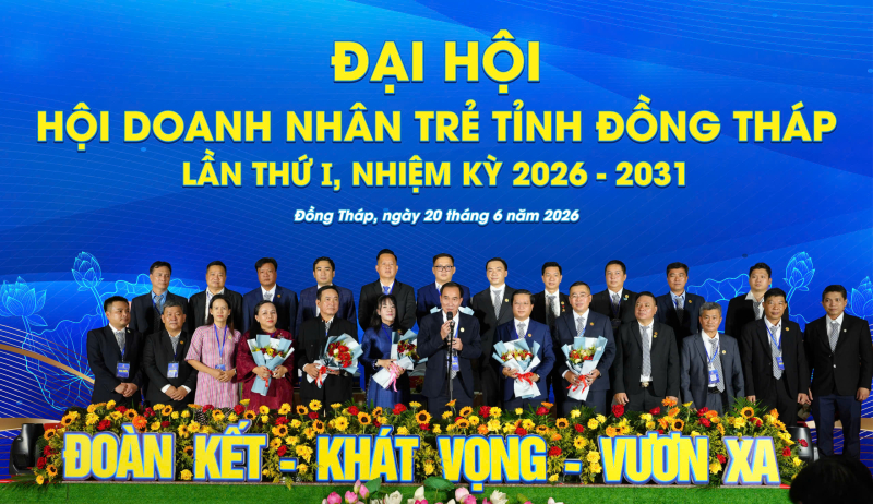 Ban Chấp hành Hội Doanh nhân trẻ tỉnh Đồng Tháp khoá I, nhiệm kỳ 2026-2031