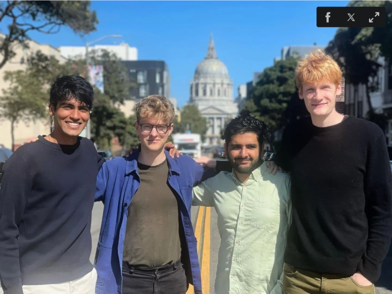 Các nhà sáng lập Anysphere. Từ trái qua: Aman Sanger, Arvid Lunnemark, Sualeh Asif và Michael Truell. Ảnh: Anysphere