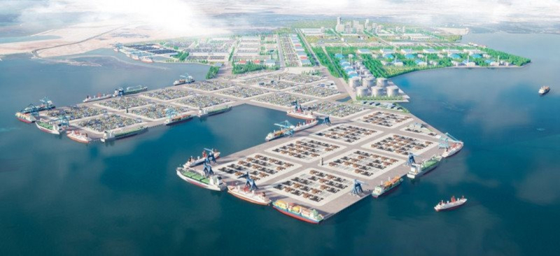 Phối cảnh của Trung tâm Logistics Cái Mép Hạ. Ảnh: Portcoast