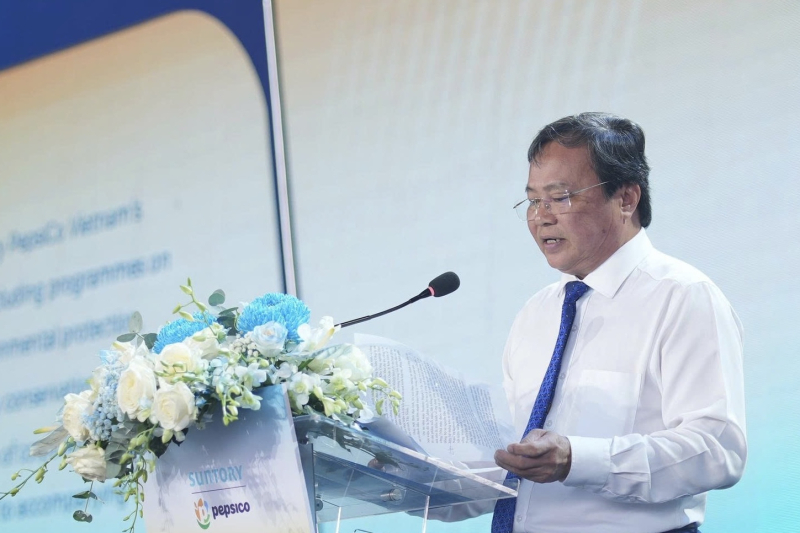 Ông Lê Văn Hẳn, Phó Bí thư Tỉnh ủy, Chủ tịch UBND tỉnh Tây Ninh phát biểu tại buổi lễ