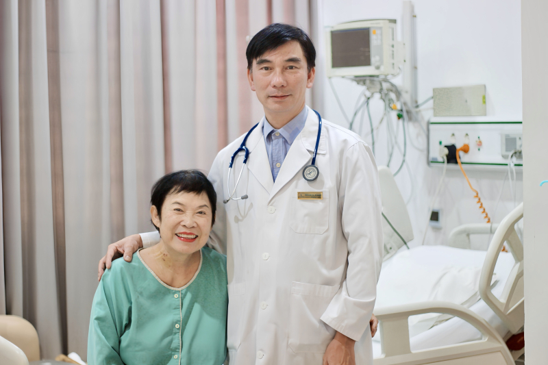 Bệnh nhân hồi phục sức khỏe tốt sau 7 ngày điều trị tích cực. Ảnh: TL