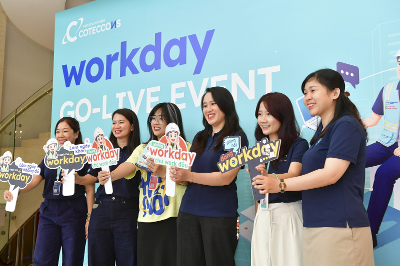 Nhân viên Coteccons từ ngày 6/8/2026 sẽ áp dụng Workday - nền tảng quản trị nguồn nhân lực chuẩn quốc tế. Ảnh: CTD