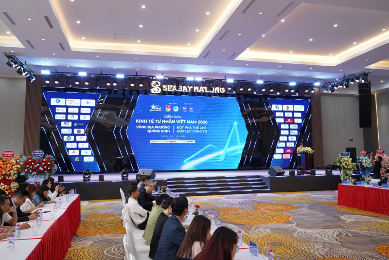 Diễn đàn Kinh tế tư nhân Việt Nam 2026 - Vòng đối thoại địa phương tỉnh Quảng Ninh thu hút đông đảo các chuyên gia, doanh nghiệp tham dự.