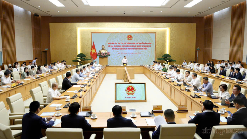 Phó Thủ tướng Nguyễn Văn Thắng chủ trì cuộc làm việc