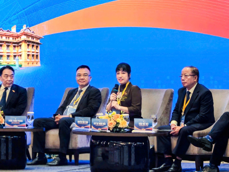 Bà Lưu Thị Thanh Mẫu – CEO Phuc Khang Corporation đề xuất các sáng kiến thu hút nguồn lực nước ngoài nâng cao năng lực cạnh tranh