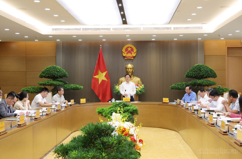 Phó Thủ tướng Hồ Quốc Dũng chủ trì cuộc họp về tình hình xử lý kiến nghị, khó khăn, vướng mắc của doanh nghiệp. (Ảnh: Báo Chính phủ)