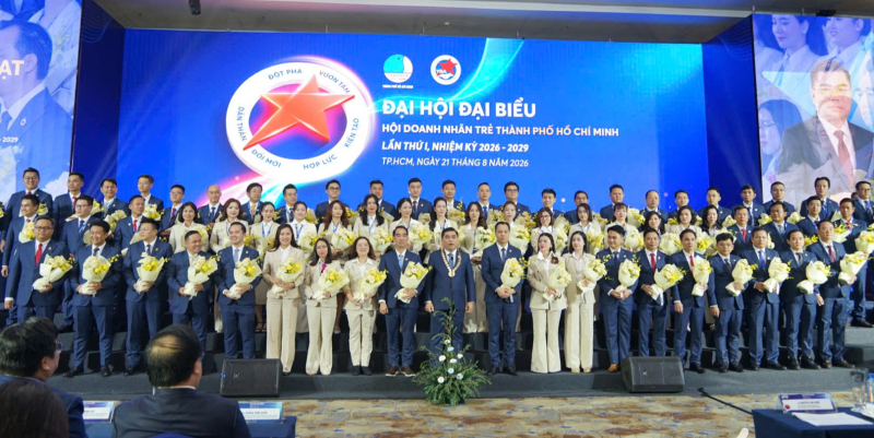 Đại hội đại biểu Hội Doanh nhân trẻ TP.HCM nhiệm kỳ I, 2026-2029