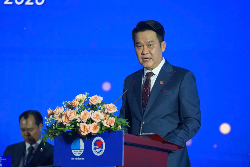 Ông Đặng Hồng Anh, Phó Chủ tịch Hội Liên hiệp Thanh niên Việt Nam, Chủ tịch Hội Doanh nhân trẻ Việt Nam đánh giá cao cộng đồng doanh nhân trẻ TP.HCM