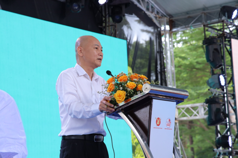 Ông Nguyễn Nguyên Phương, Phó Giám đốc Sở Công Thương TPHCM phát biểu tại buổi khai mạc